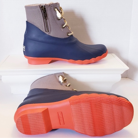 NEW! SPERRY Saltwater rubber rainboot Size 7.5 - Picture 3 of 6